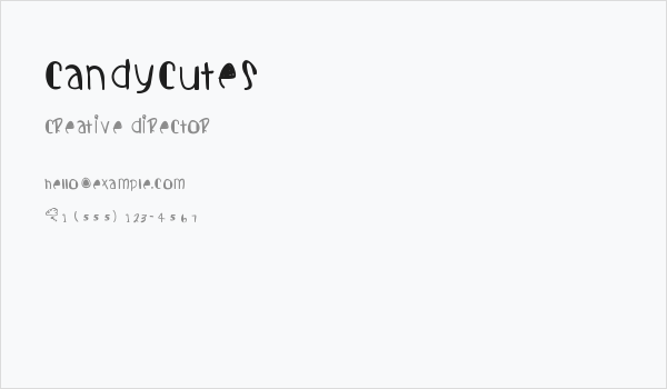 Candycutes Business Card