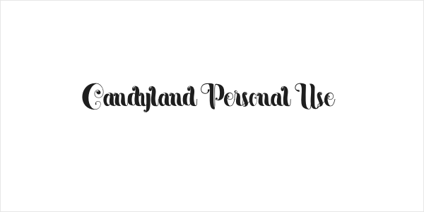 Candyland Personal Use Logo