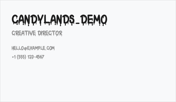 Candylands_DEMO Business Card