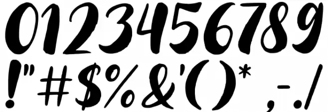 Candylicious Font OTHER CHARS