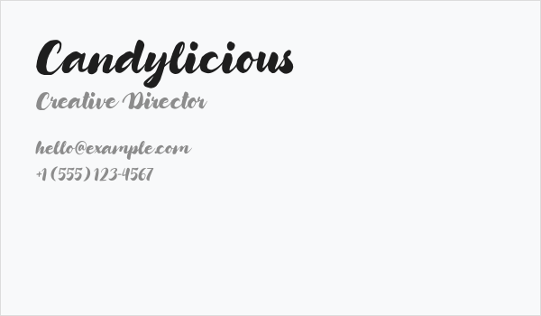 Candylicious Business Card