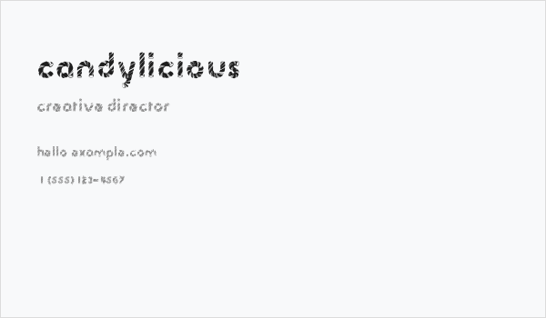 Candylicious Business Card