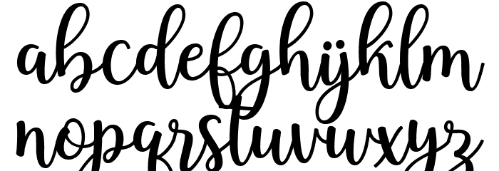 Candylove Font LOWERCASE