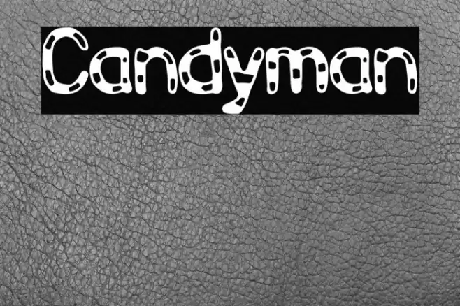 Candyman फ़ॉन्ट examples