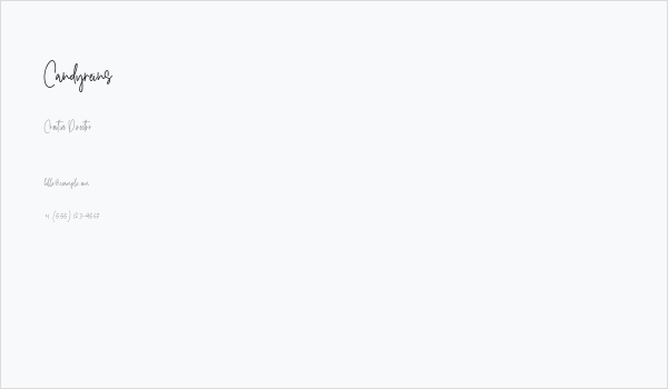 Candyreins Business Card