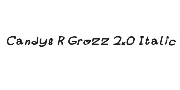 Candys R Grozz 2.0 Italic Logo