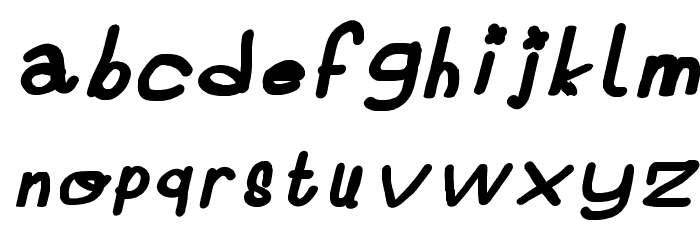 Candys R Grozz 2.0 Italic Font LOWERCASE