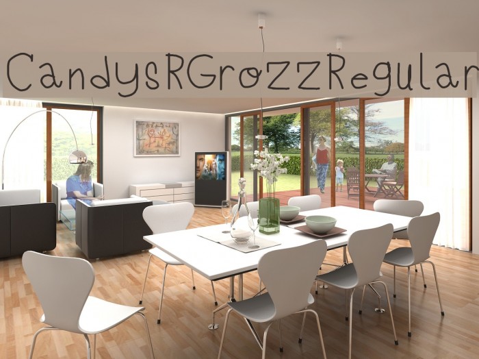 Candys R Grozz Regular Font examples