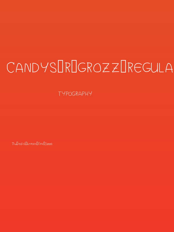 Candys R Grozz Regular Poster