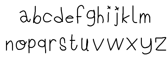 Candys R Grozz Regular Font LOWERCASE