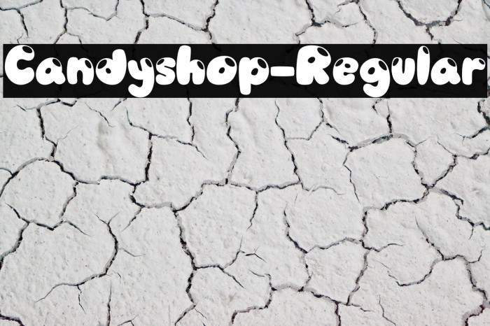Candyshop-Regular Шрифта examples