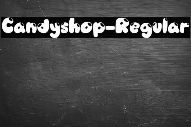 Candyshop-Regular Font examples