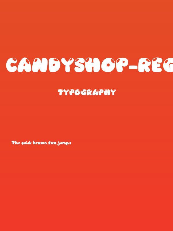 Candyshop-Regular Poster
