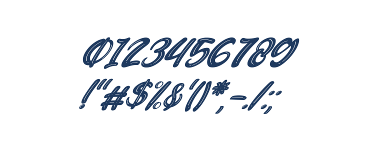 Candywell Italic Other Characters