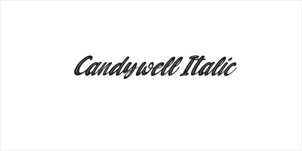 Candywell Italic Logo