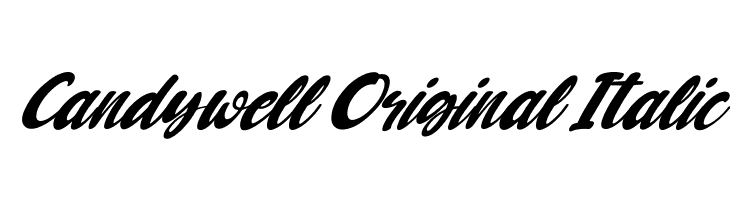 Candywell Original Italic  les polices de caractères gratuit tlcharger