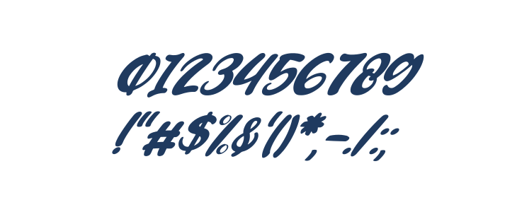 Candywell Original Italic Other Characters