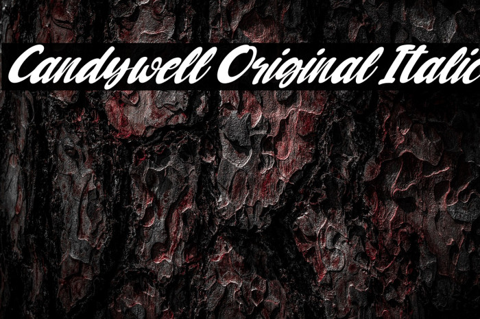 Candywell Original Italic Example 1