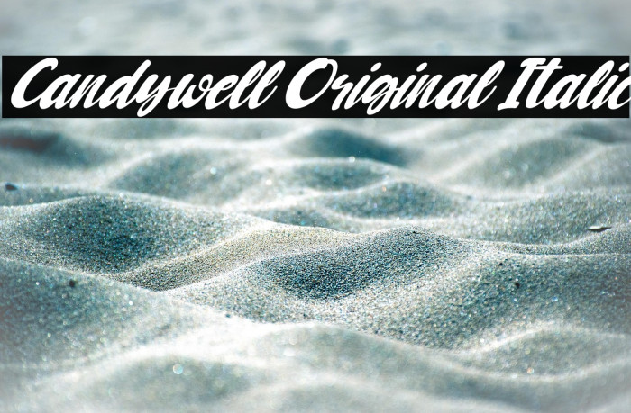 Candywell Original Italic Example 3