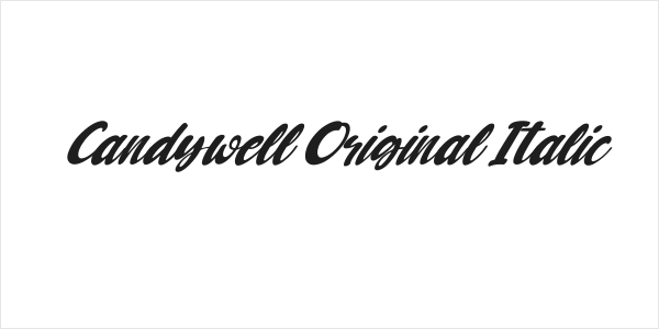 Candywell Original Italic Logo