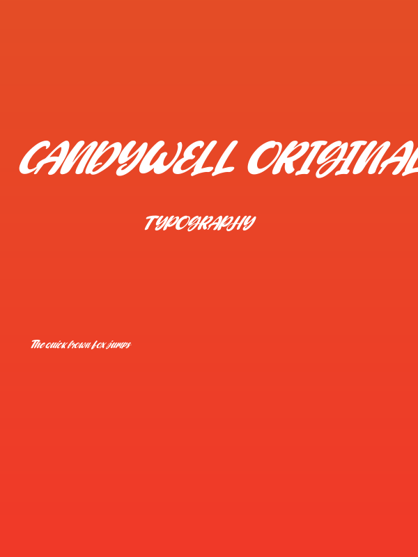 Candywell Original Italic Poster