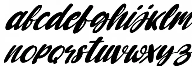 Candywell Original Italic फ़ॉन्ट लोअरकेस