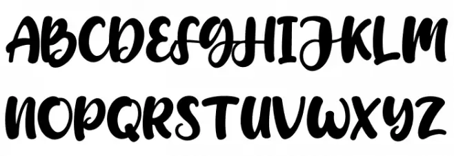 Candywell Original Schriftart Groß