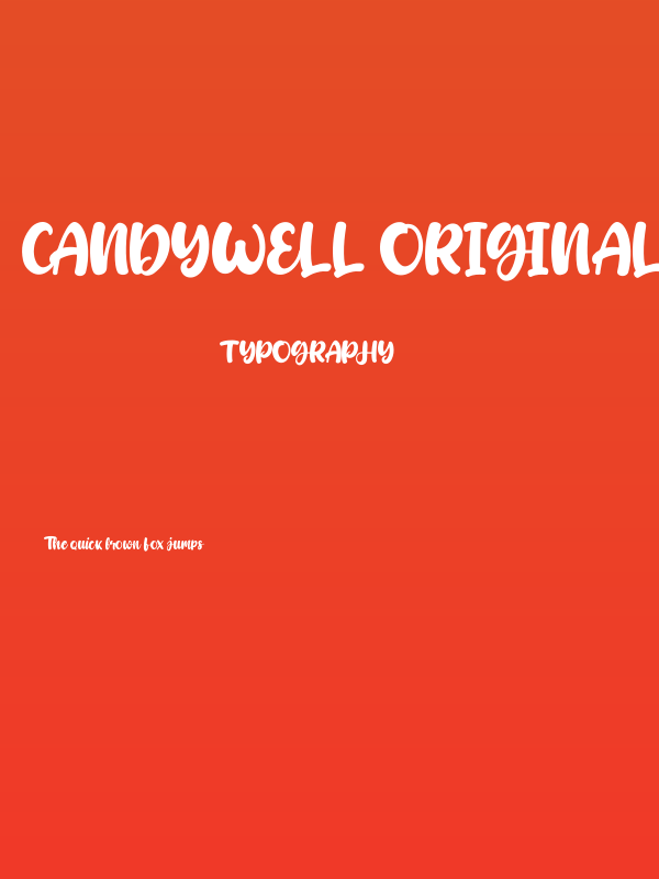Candywell Original Poster