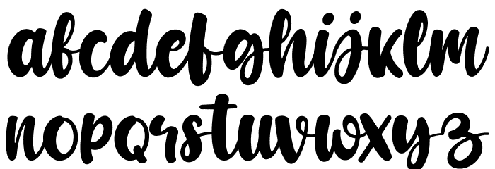 Candywell Original Font LOWERCASE