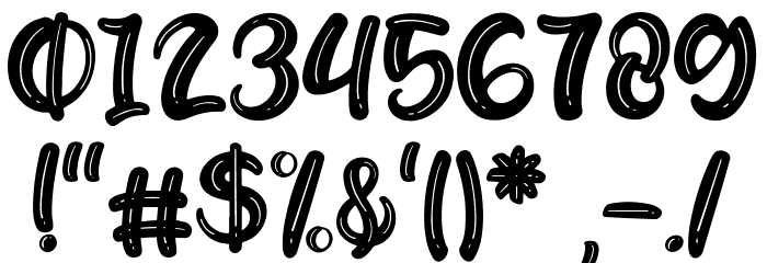 Candywell Font OTHER CHARS