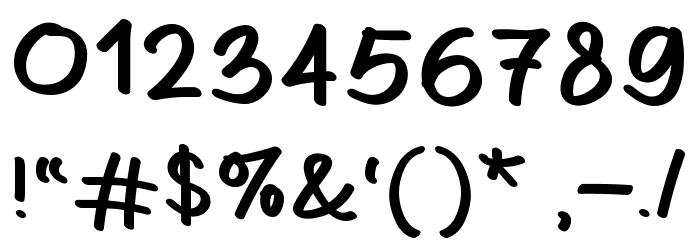 Candyz Font OTHER CHARS