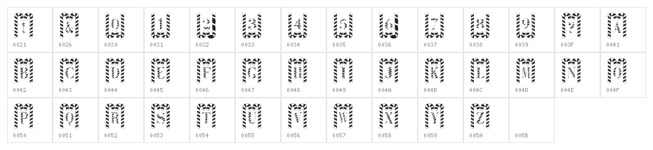 Cane Pillars Character Map