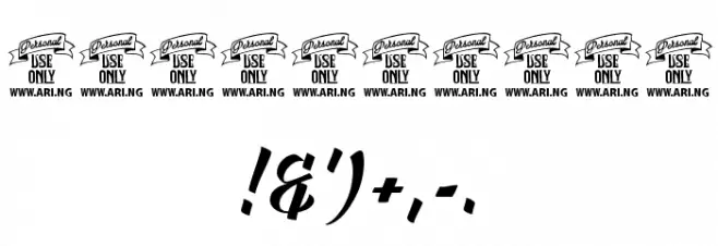 Canela Bark Bold Personal Use Font OTHER CHARS