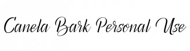 Canela Bark Personal Use  baixar fontes gratis