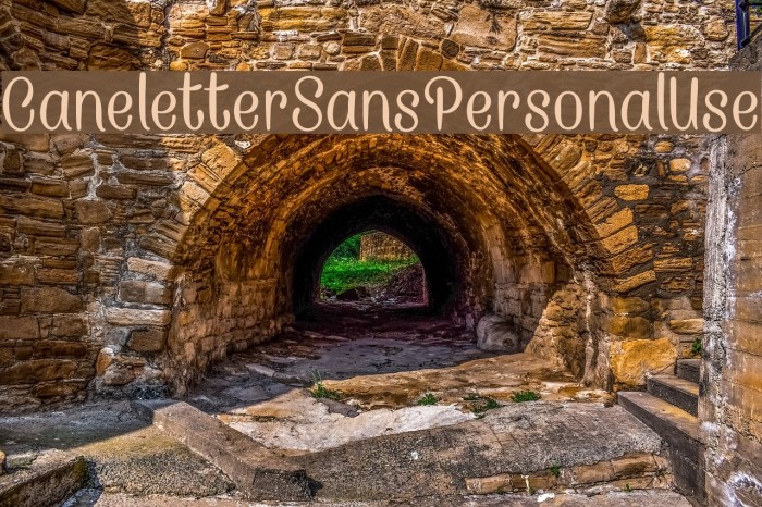 CaneletterSansPersonalUse Fuentes examples
