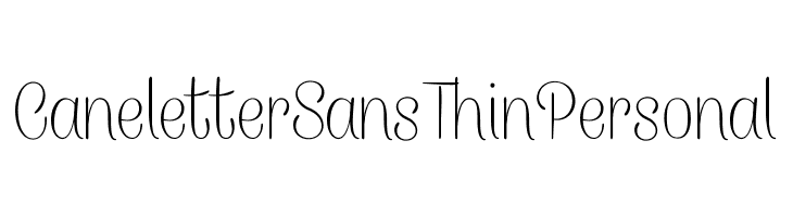 CaneletterSansThinPersonal  Fuentes Gratis Descargar