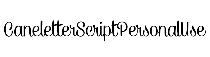CaneletterScriptPersonalUse  baixar fontes gratis