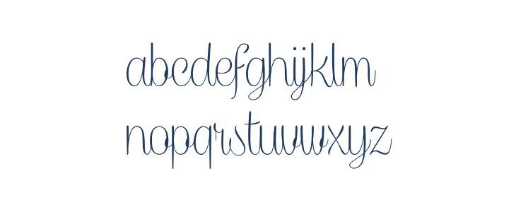 CaneletterScriptThinPersonal Lowercase