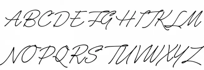 Caneta Script PERSONAL USE Regular फ़ॉन्ट अपरकेस