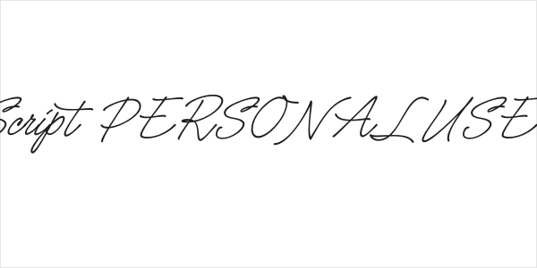 Caneta Script PERSONAL USE Regular Logo