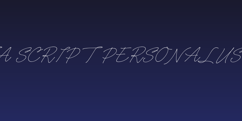 Caneta Script PERSONAL USE Thin Social Header