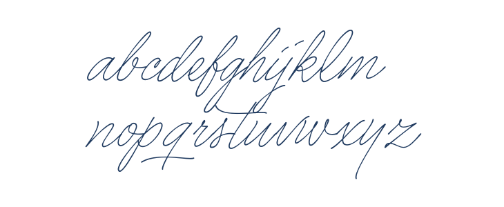 Caneta Script PERSONAL USE Thin Lowercase