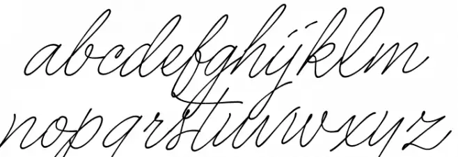 Caneta Script PERSONAL USE Thin Fonte MINÚSCULAS