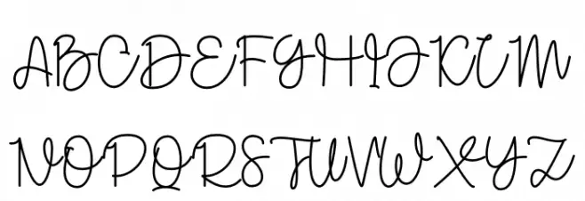 Cangeline 字体 大写