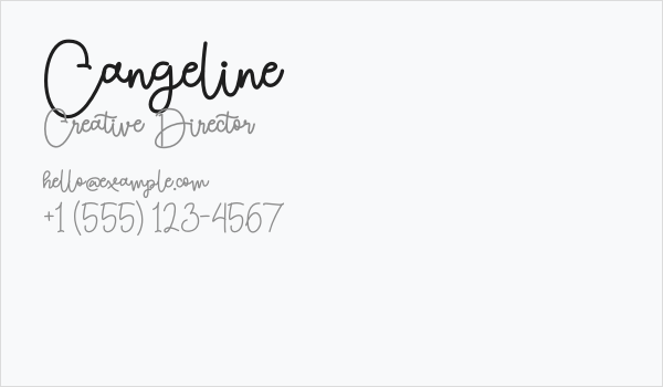 Cangeline Business Card