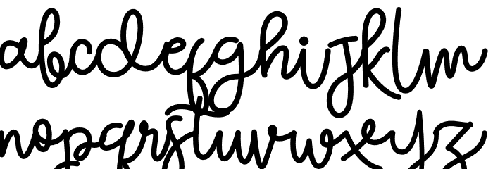 Cangeline Font LOWERCASE