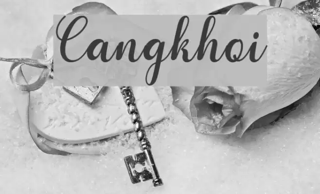 Cangkhoi Font examples