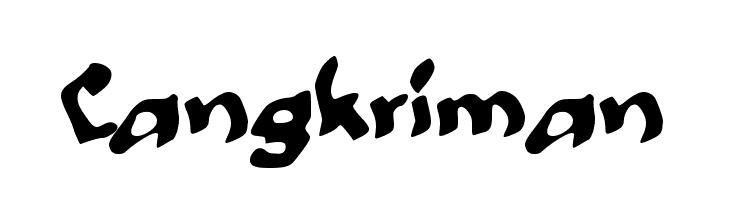 Cangkriman  フリーフォントのダウンロード