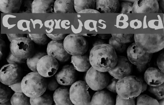 Cangrejas Bold Font examples