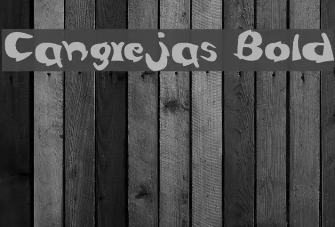 Cangrejas Bold Font examples